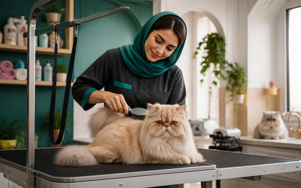 راهنمای کامل آرایش و بهداشت گربه‌های پرشین